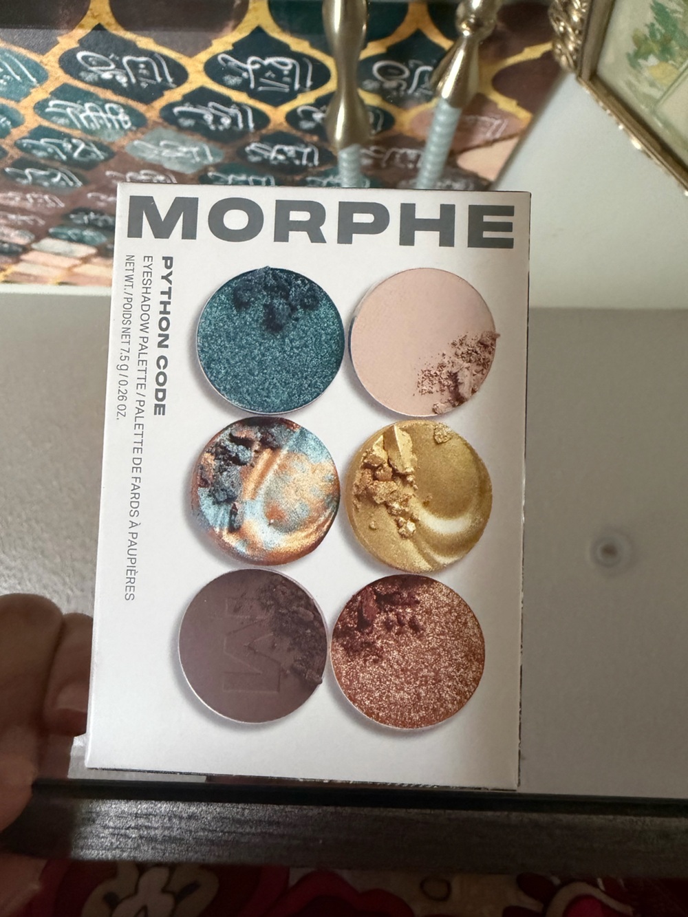 Morphe Python Code Eyeshadow Palette — Pink, Gold, Copper, Teal, Brown